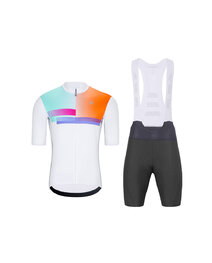 HOLOKOLO maillot corto y pantalón corto - SPECTRO - antracita/blanco